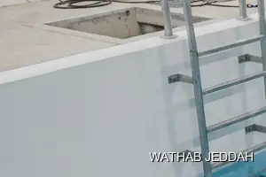 Wathab Jeddah team performing Water Tank Cleaning in Al Qurainiyah, Jeddah