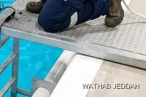 Wathab Jeddah team performing Water Tank Cleaning in Al Rawdah, Jeddah
