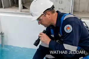 Wathab Jeddah team performing Water Tank Cleaning in Ghulail, Jeddah